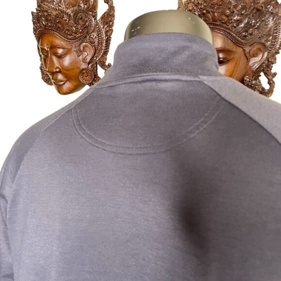 Mens Eddie Bauer Pullover Lightweight Fleece Shirt Vintage u Size Large Gray - Picture 8 of 10